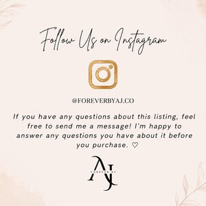 A customer message screen featuring an Instagram handle, a social media icon, and instructions on how to send a message before purchase.
