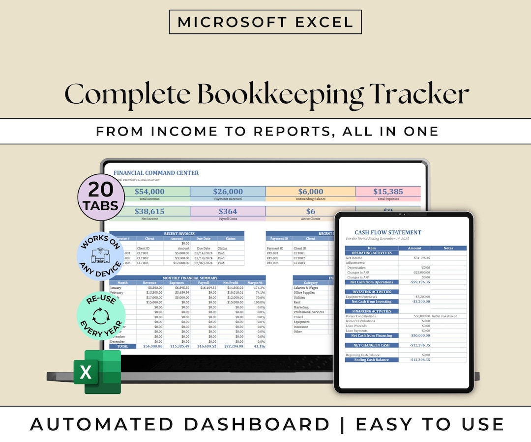 Complete Bookkeeping System | All-in-one Financial Management Solution ...