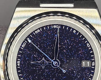 Relógio automático personalizado 'Galaxy' - Seiko NH35 com mostrador estrelado brilhante