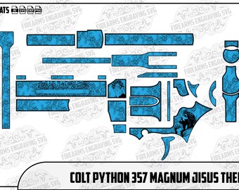 Colt Python, thème religieux SVG - téléchargement numérique instantané | Découpe laser