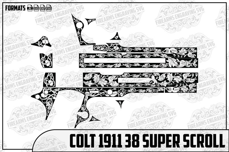 Colt Graphics Colt 38 Super Engraving Design SVG - Instant Digital Download | Laser ...