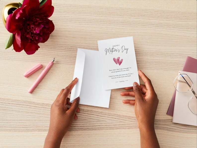 Mother’s Day Canva Card Template | Happy Mother’s Day Card | Editable ...