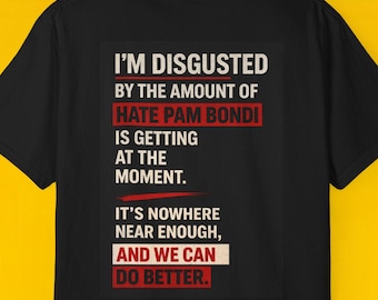 Pam Bondi Epstein Files T Shirt | Trump Era Accountability Statement Tee | Justice Transparency Political Shirt |