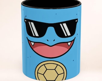 Squirtle Squad Pokemon GO Mug - Squirtle Squad Gift-  shiny Blue Water Type Pokemon Gamer Coffee Cup