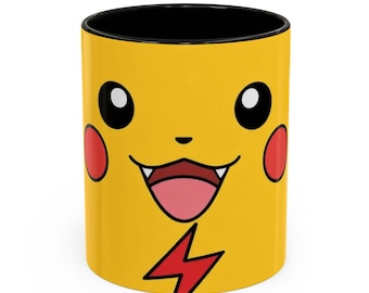 Pikachu Pokemon GO Mug - Electric Type Yellow Gamer Coffee Cup - Iconic Pikachu Gift