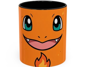 Charmander Pokemon GO Mug - Fire Type Orange Gamer Coffee Cup - Kanto Fire Starter Gift