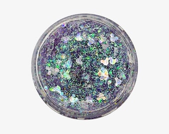 Princess & Mermaid Inspired Hair Glitter Gel 2 oz | Magical Sparkle Holographic