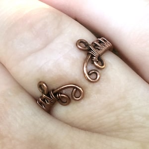 Copper Viking Ring, UNISEX ADJUSTABLE SIZE, Celtic Ring, Copper Ring, Norse Ring, Viking Jewelry, Viking Style, Wire Wrapped Womens Ring