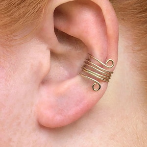 Earcuff, No Piercing Ear Cuffs, Simple Ear Wrap, Earring Cuff, Ear Cuff, Ear Cuff Earrings, Non Pierced Earcuffs