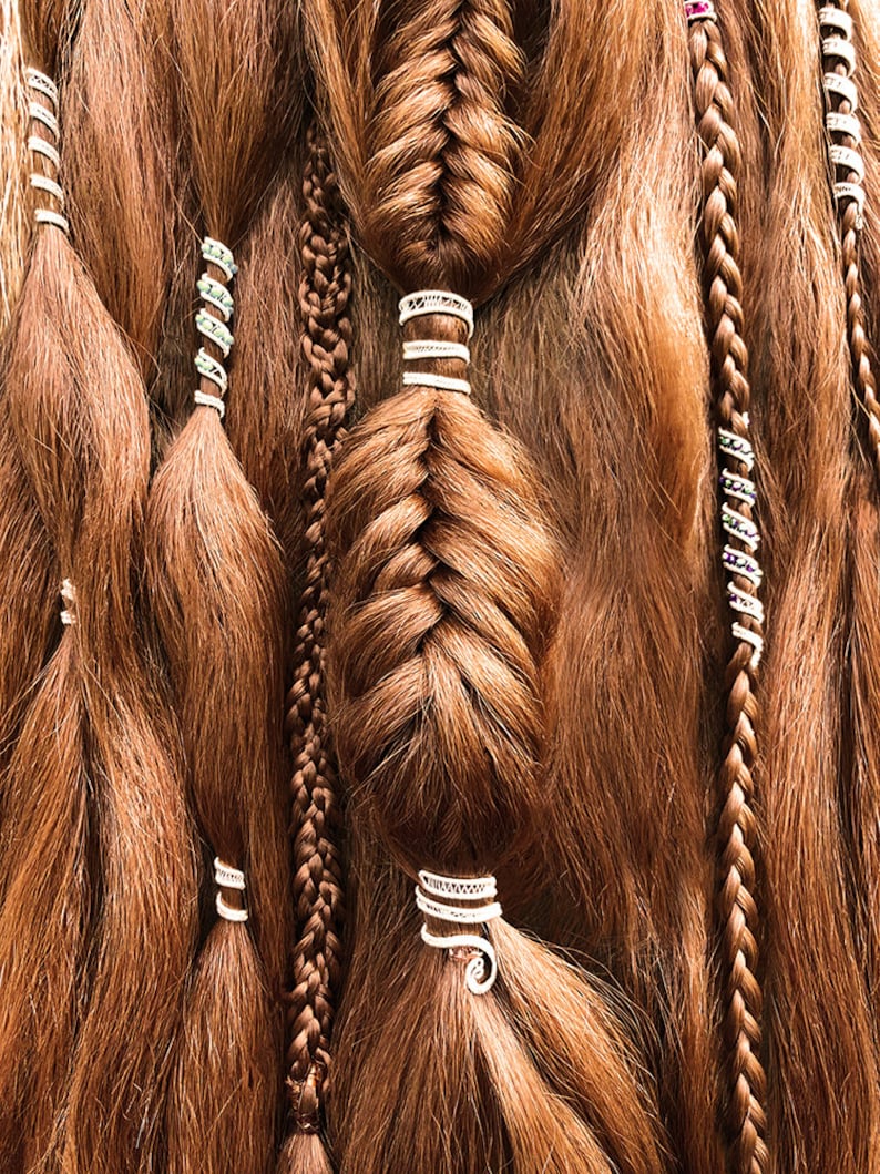 Spiral Beaded Hair Beads Hair Jewelry for Braids and Dreads Etsy