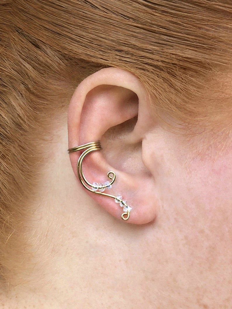 Fairy Ear Cuff Elf Ear Cuff Elven Ear Wraps Ear Vine Etsy
