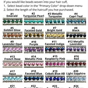 Viking Hair Jewelry, Viking Hair Beads, Viking jewelry, Braid Beads, Hair Clips, Custom FairyTail Wire-Wrapped Hair Cuff image 4