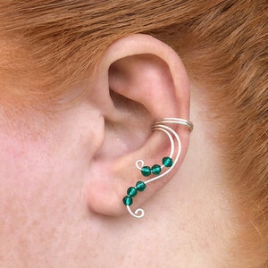 Fairy Ear Cuff, Elf Ear Cuff, Elven Ear Wraps, Ear Vine Earcuff, Fairy Earrings, Elven Cartilage Earrings, Upper Cartilage Ear Cuff, Fantasy