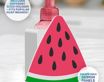 Watermelon Hand Soap Holder – 3D Printable Swappable Design (3MF Digital File)