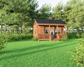 Planos de cabañas pequeñas de 24 x 20 m, planos de casas pequeñas de 6 x 7 m, planos de casas pequeñas de 1 dormitorio y 1 baño, descarga digital