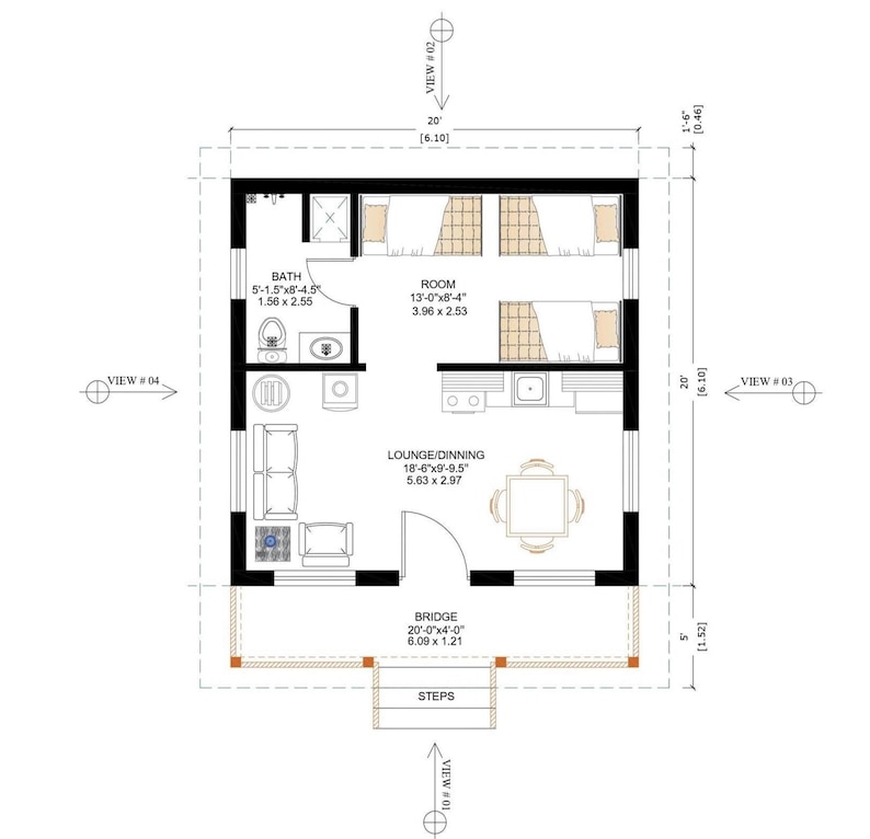 Simple 20x20 House Design