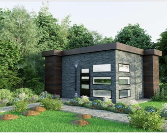 Small House Plans, 25X22 Small Cabin Floor Plan, 7mX6m Tiny Home Plans