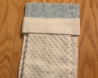 The "Let's Hang Out Towel" - Blue Swirl