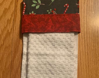 The "Let's Hang Out Towel" - Candy Cane