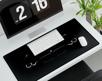 BMW Front Silhouette Desk Mat | Car Headlights Gaming Mousepad