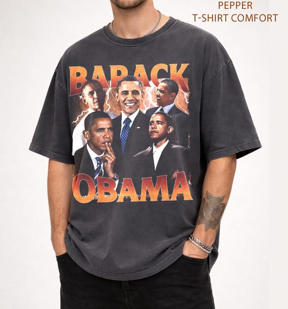 Barack Obama Vintage Shirt, Retro Political Meme Graphic Tee, Unisex Gift T-Shirt, President Fan Tee