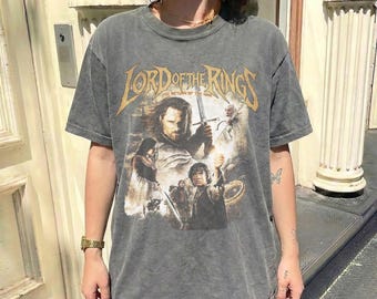 Camiseta de El Retorno del Rey, Camiseta Vintage de El Señor de los Anillos, Camiseta Retro, Regalo para Fans de la Tierra Media, Camiseta de Fantasía Unisex