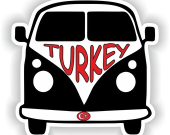 Turkey Car Sticker Etsy
