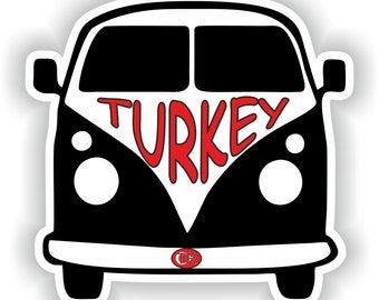 Turkey Car Sticker Etsy