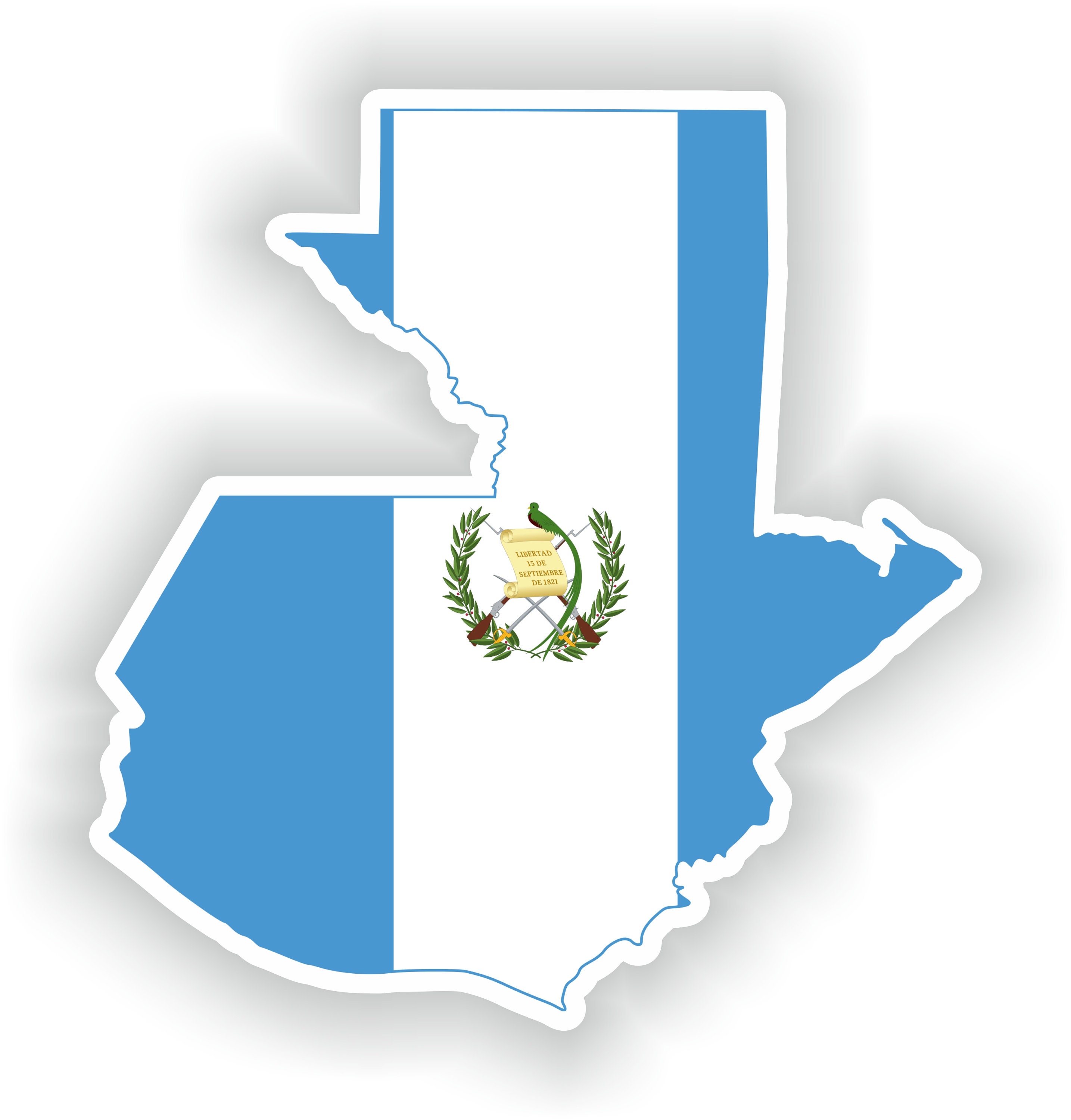 Guatemala Map Flag Digital File Download Svg, Png, Eps, Jpg - Etsy