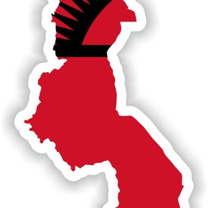 Malawi mapa sticker flag para el libro portátil nevera motocicleta casco ToolBox puerta PC Barco