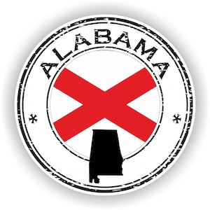 Alabama Seal Round Flag - Téléchargement de fichier numérique - svg, png, eps, jpg