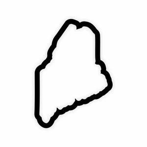 Maine Karte Flagge Umriss Aufkleber für Laptop Buch Kühlschrank Gitarre Motorrad Helm Tür PC Boot