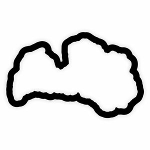 Lettland Karte Flagge Umriss Aufkleber für Laptop Buch Kühlschrank Gitarre Motorrad Helm Tür PC Boot