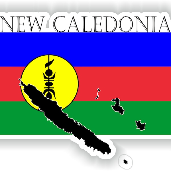 New Caledonia Country Project Flag - Digital File Download - svg, png, eps, jpg