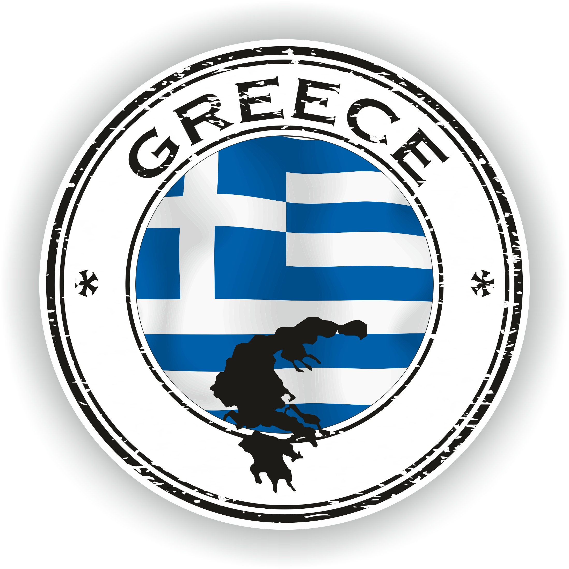 Griechenland-Flagge, Fahrt zum Berg … – Bild kaufen – 70325791