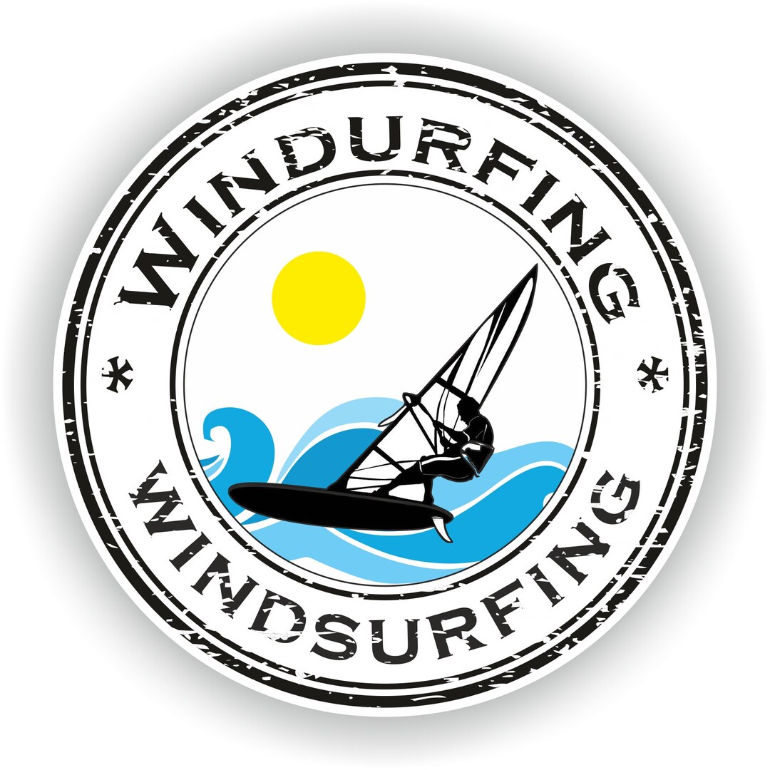 Windsurfing Sticker Sports for Laptop Book Fridge Guitar - Etsy