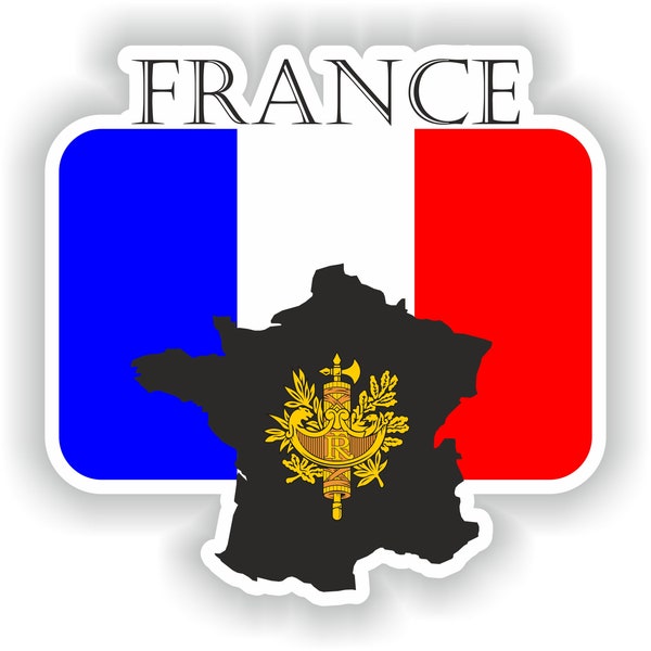 France Sticker Flag MF for Laptop Book Fridge Guitar Motorcycle Helmet ToolBox Door PC Boat