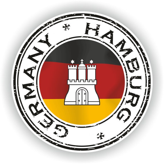 100 X Hamburg Stickers Inspiriert Von Aufkleber Fahne Flagge