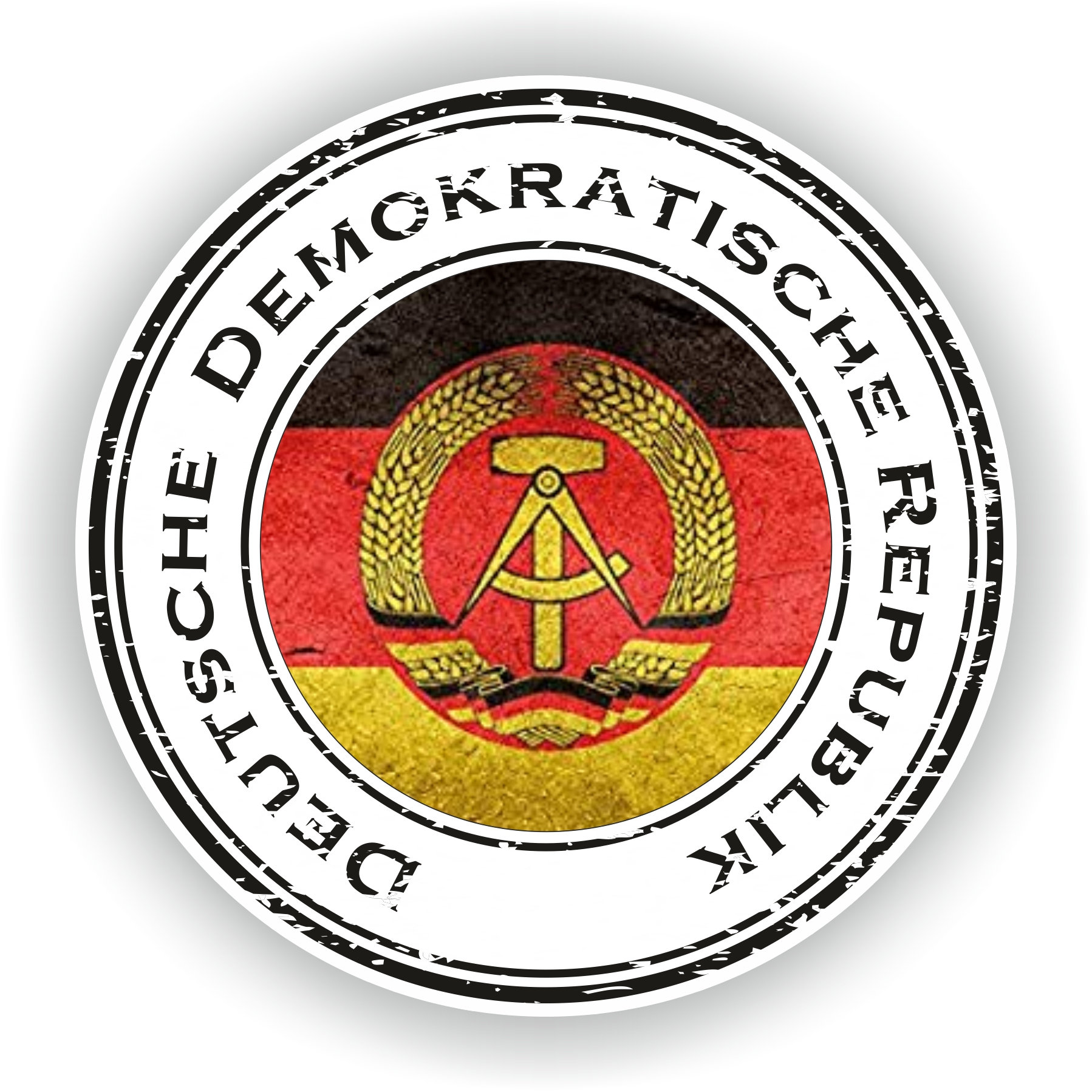 DDR Seal Round Flag - Digital File Download - Svg, Png, Eps, Jpg - Etsy
