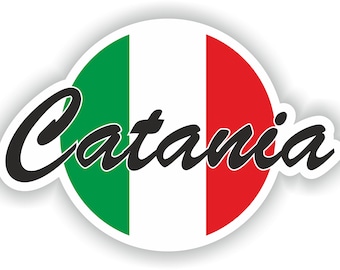 Catania Sticker Flag for Laptop Book Fridge Guitar Motorcycle Helmet ToolBox Door PC Boat