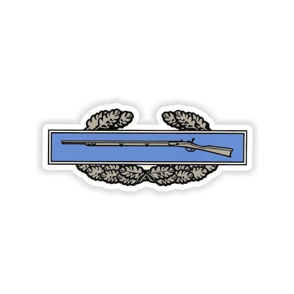 Combat Infantryman Badge logo CIB Military Sticker for Laptop Book Fridge Guitar Motorcycle Helmet Tool-Box Door PC Boat