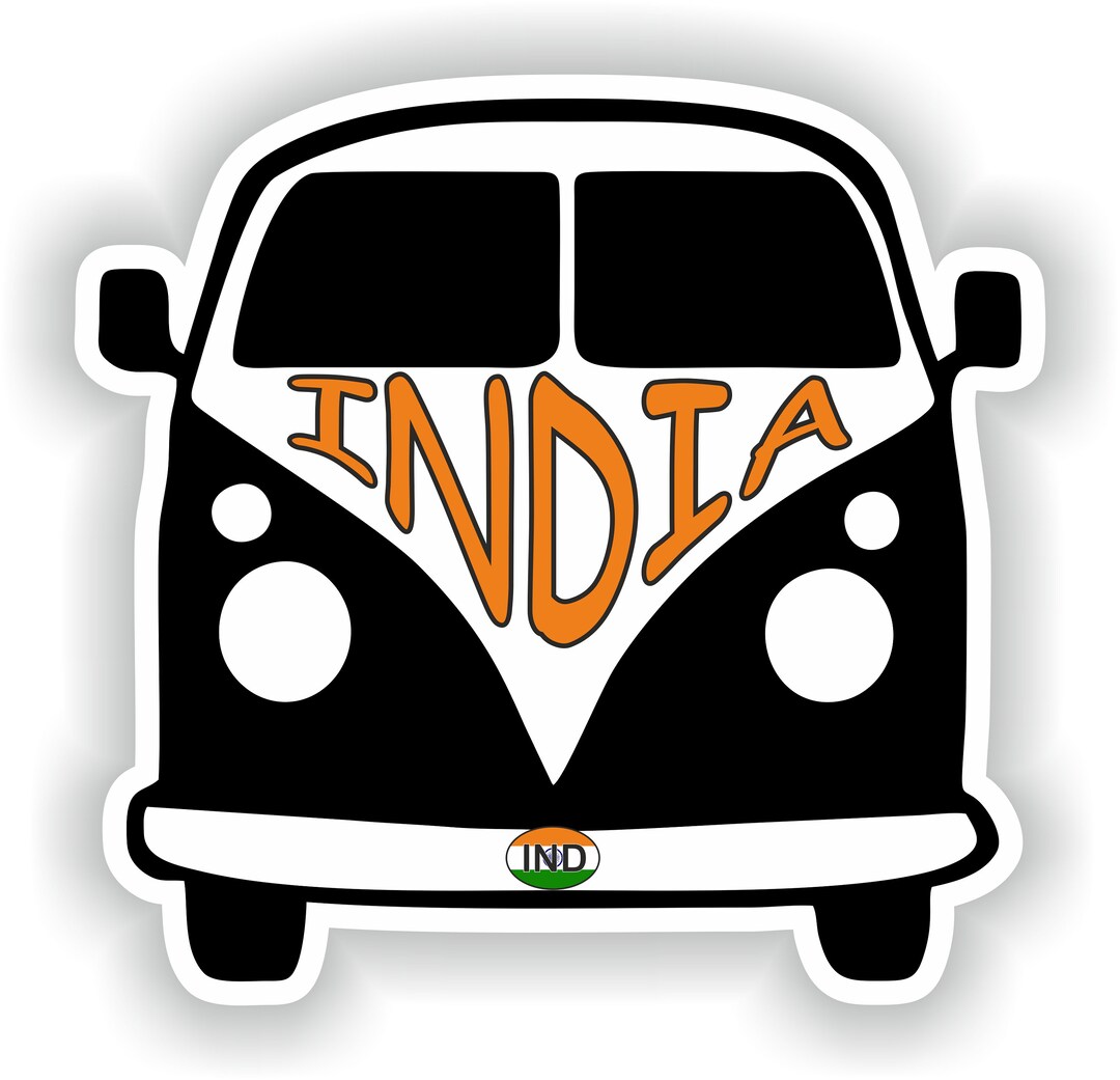 Van India Sticker for Car Truck Mobile Home Caravane Laptop Book Fridge ...