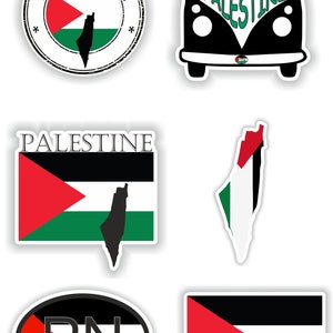 Conjunto de Palestina de pegatinas para el ordenador portátil libro botella de agua nevera motocicleta casco ToolBox puerta PC barco