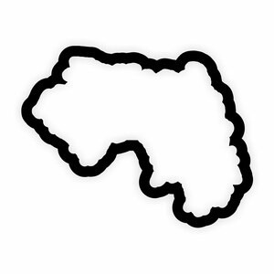 Guinea Karte Flagge Umriss Aufkleber für Laptop Buch Kühlschrank Gitarre Motorrad Helm Tür PC Boot