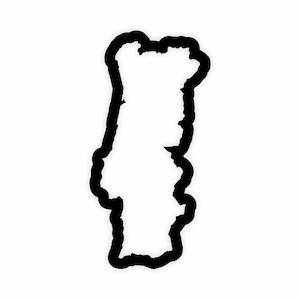 Autocollant de contour de drapeau de carte du Portugal, pour ordinateur portable, livre, réfrigérateur, guitare, moto, casque, porte, PC, bateau