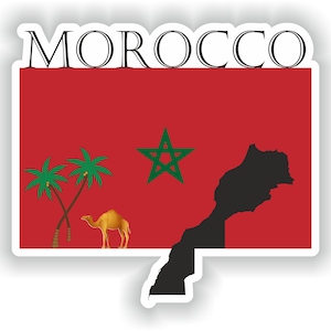 Marokko Country Project Flag - Digital File Download - svg, png, eps, jpg