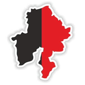 Namur Bélgica mapa Pegatina Bandera para el libro portátil Nevera Guitarra Casco de motocicleta Caja de herramientas Puerta PC Barco