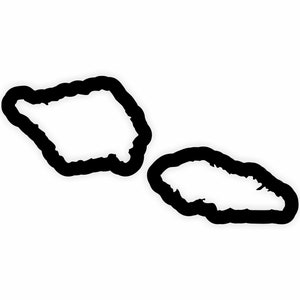 Samoa Karte Flagge Umriss Aufkleber für Laptop Buch Kühlschrank Gitarre Motorrad Helm Tür PC Boot