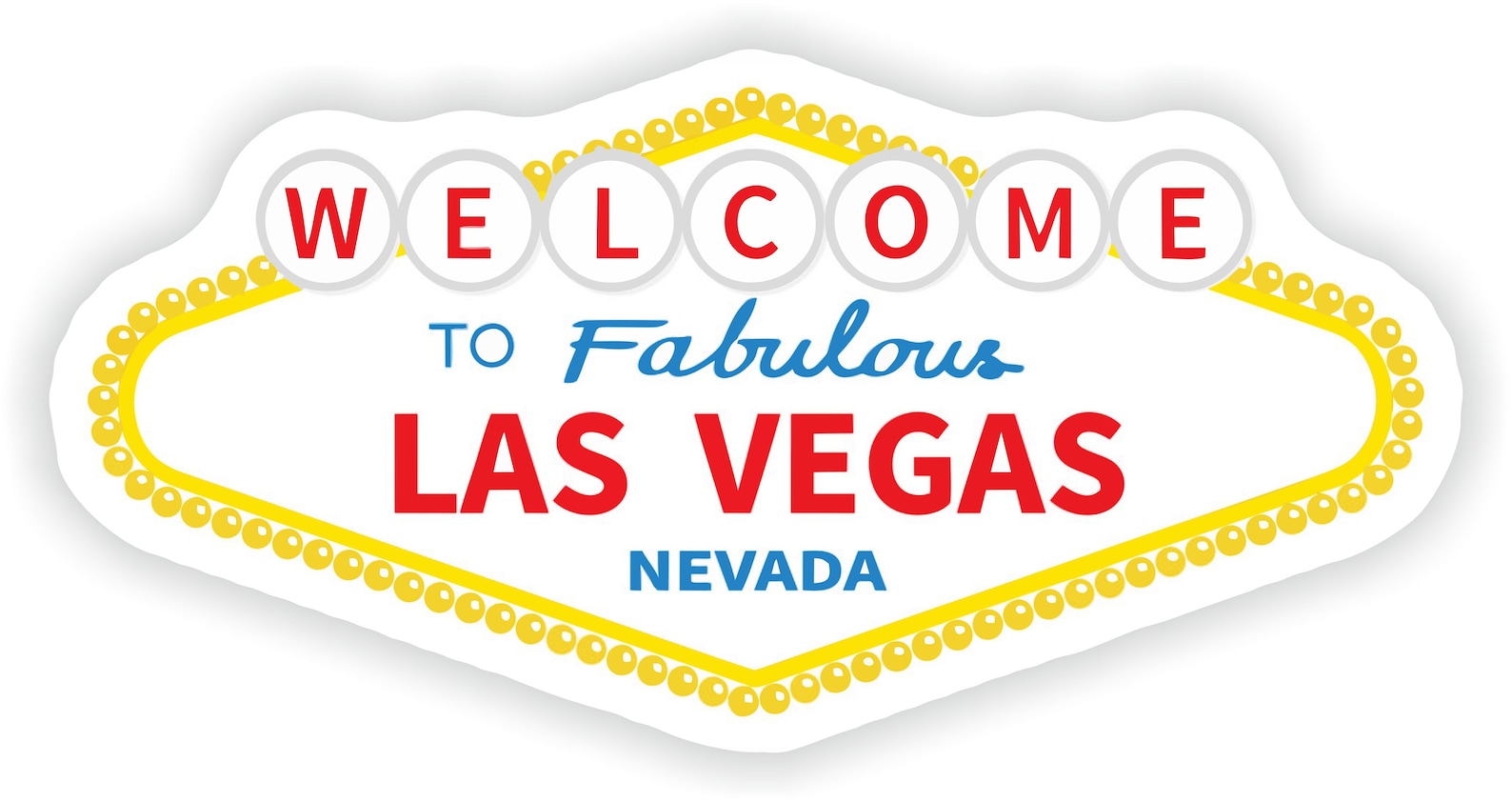 Las Vegas Sticker for Bumper Car Van Truck Motorcycle Helmet Etsy