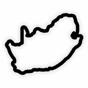 Südafrika Karte Flagge Umriss Aufkleber für Laptop Buch Kühlschrank Gitarre Motorrad Helm Tür PC Boot